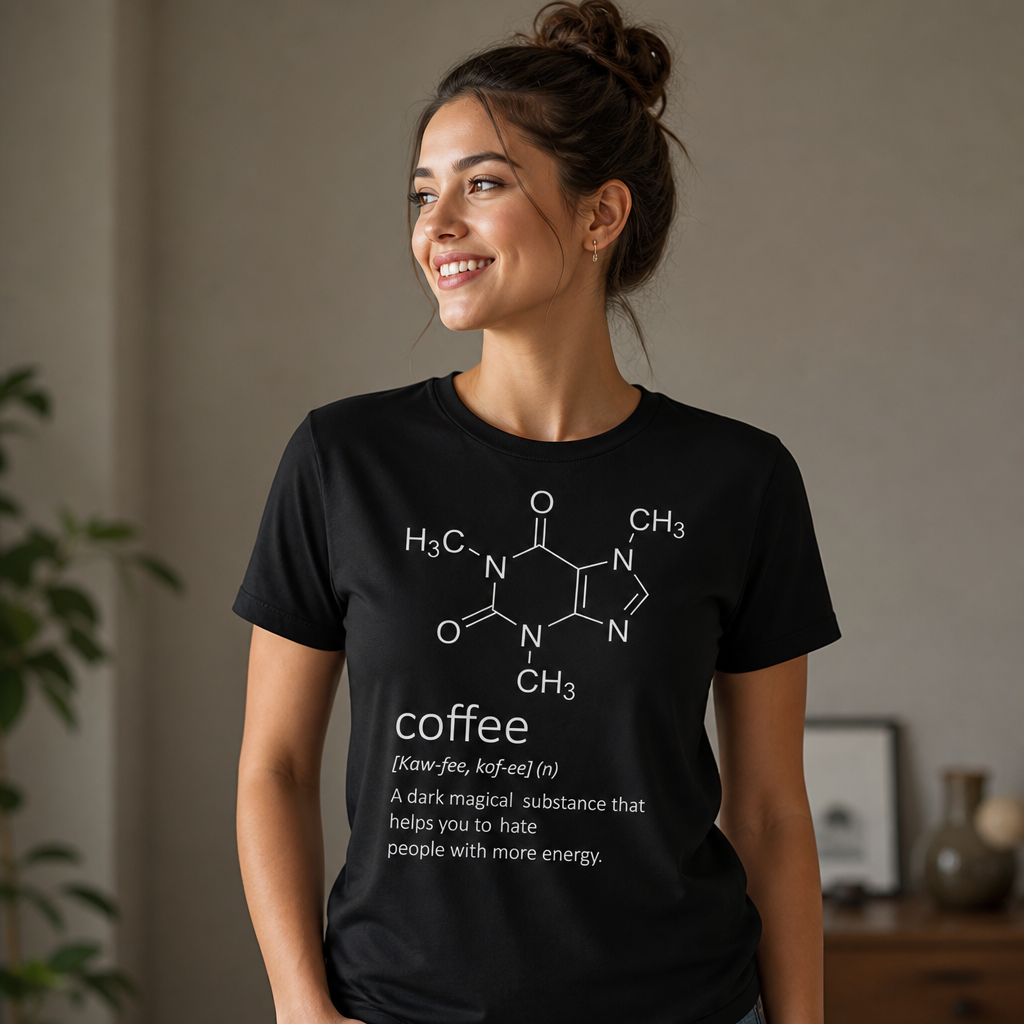 Caffeine Molecule T-Shirt