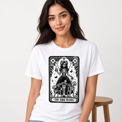 The Dog Mama Funny Skeleton Dogs T-Shirt