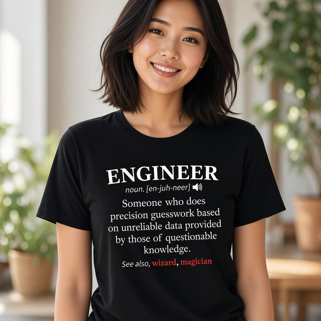 Engineer Definition Funny Dictionary T-Shirt