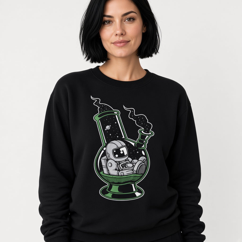 Astronaut in a bulb sweatshirt, funny sweatshirt, graphic shirts, unisex tshirt, printed sweatshirt