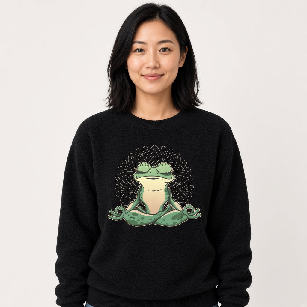 sweatshirt Frog doing yoga