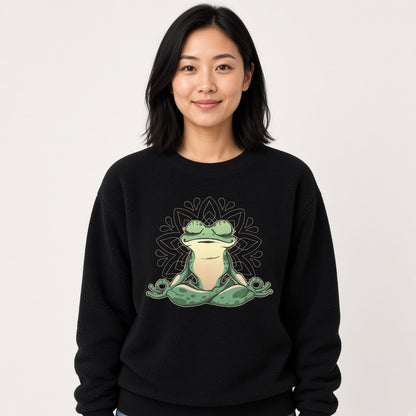 sweatshirt Frog doing yoga