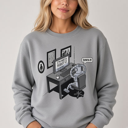 I'm Not a Robot Captcha Funny IT Humor Sweatshirt