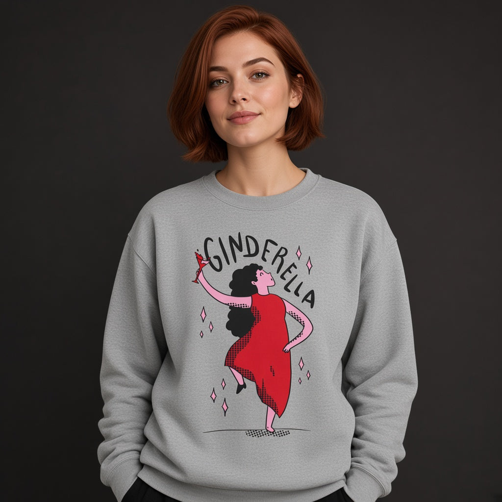 Ginderella sweatshirt, graphic shirts, unisex tshirt, funny printed sweatshirt