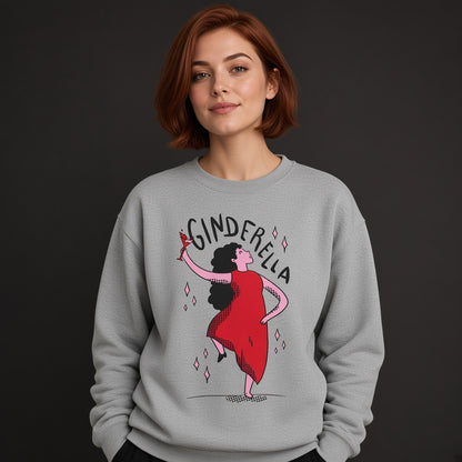 Ginderella sweatshirt, graphic shirts, unisex tshirt, funny printed sweatshirt
