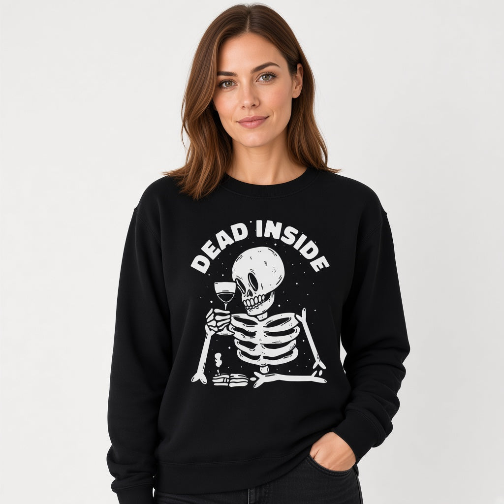 Dead inside sweatshirt, funny sweatshirt, graphic shirts, unisex tshirt, printed sweatshirt