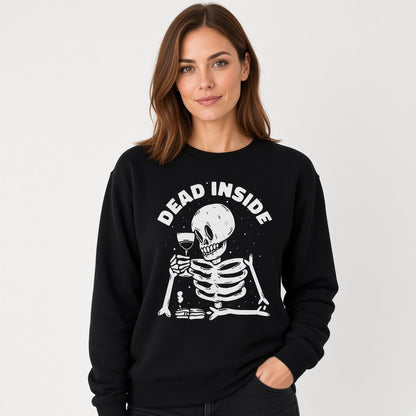 Dead inside sweatshirt, funny sweatshirt, graphic shirts, unisex tshirt, printed sweatshirt