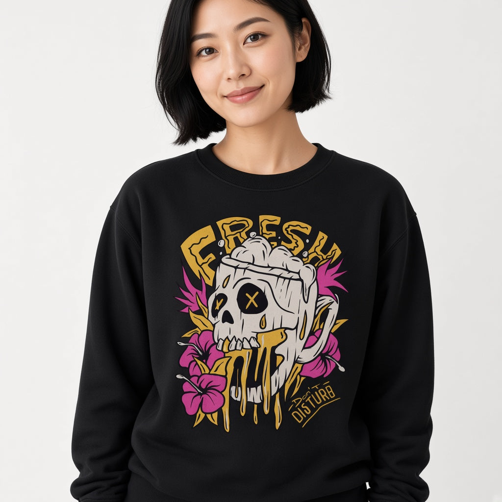 Fresh sweatshirt, funny sweatshirt, graphic shirts, unisex tshirt, printed sweatshirt