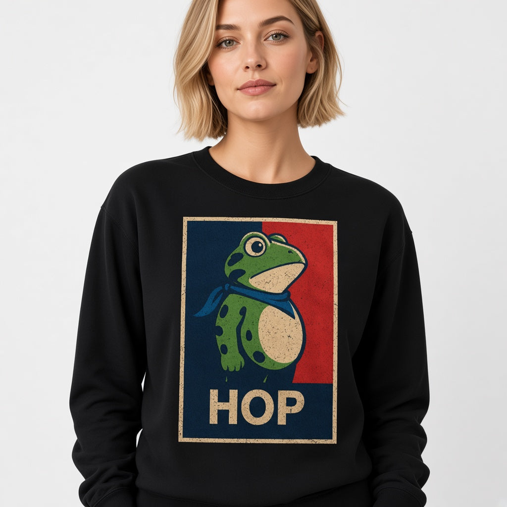 Hop Frog Hope Poster Parody Funny Sweatshirt