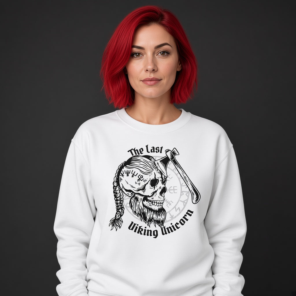 Viking unicorn sweatshirt, funny sweatshirt, graphic shirts, Anime unisex tshirt