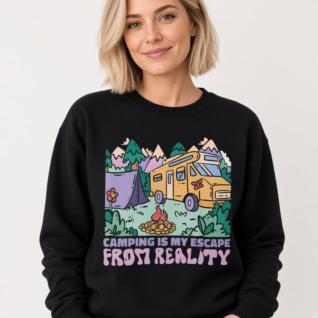 Groovy camping Sweatshirt, Funny Unisex sweatshirt