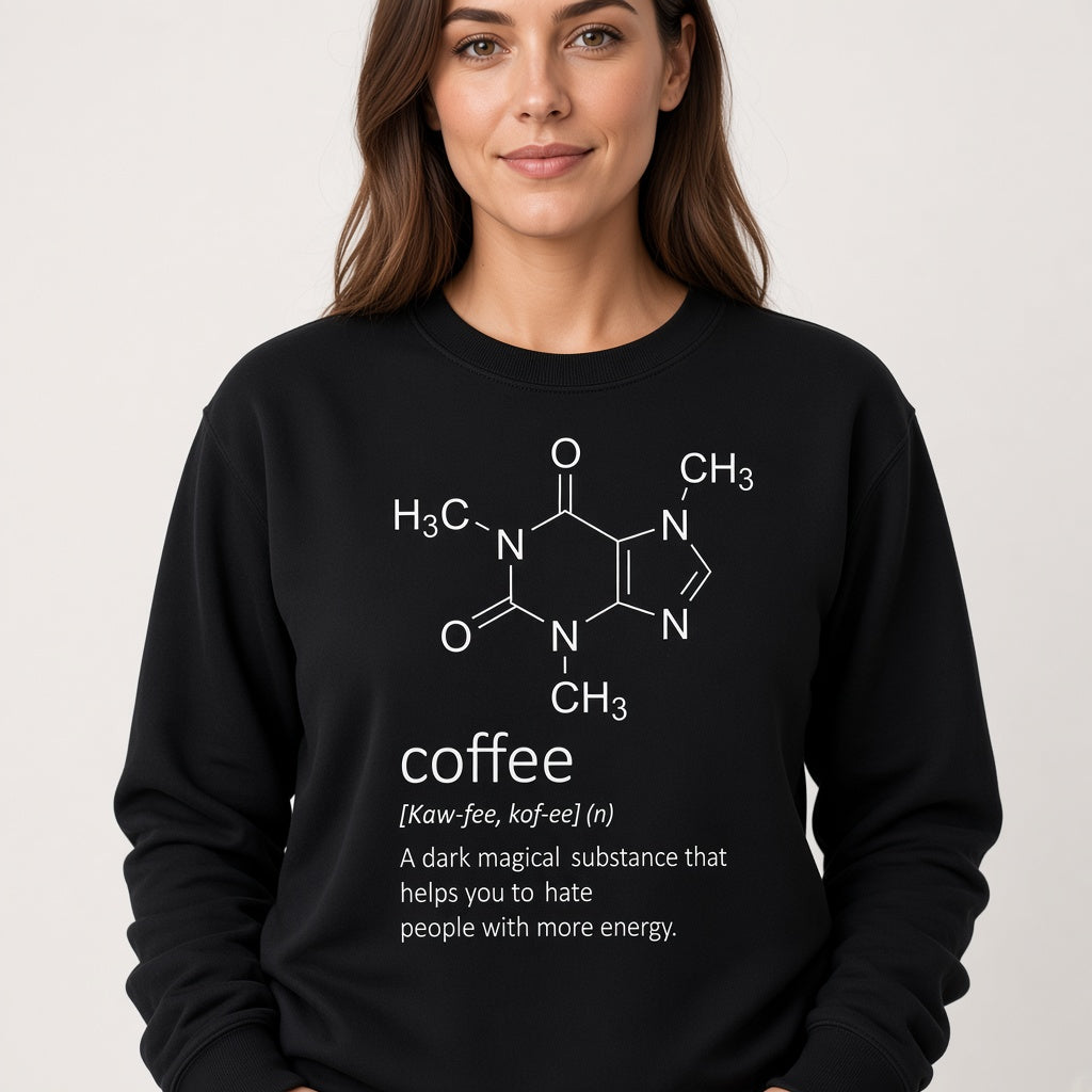 Caffeine Molecule Sweatshirt