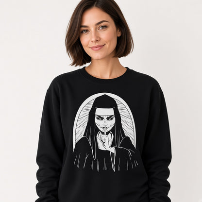 Nun sweatshirt, funny sweatshirt, graphic shirts, unisex tshirt, printed sweatshirt