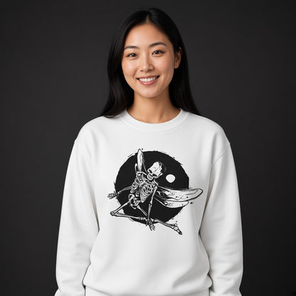 Dragonfly skeleton sweatshirt, funny sweatshirt, graphic shirts, unisex tshirt, printed sweatshirt