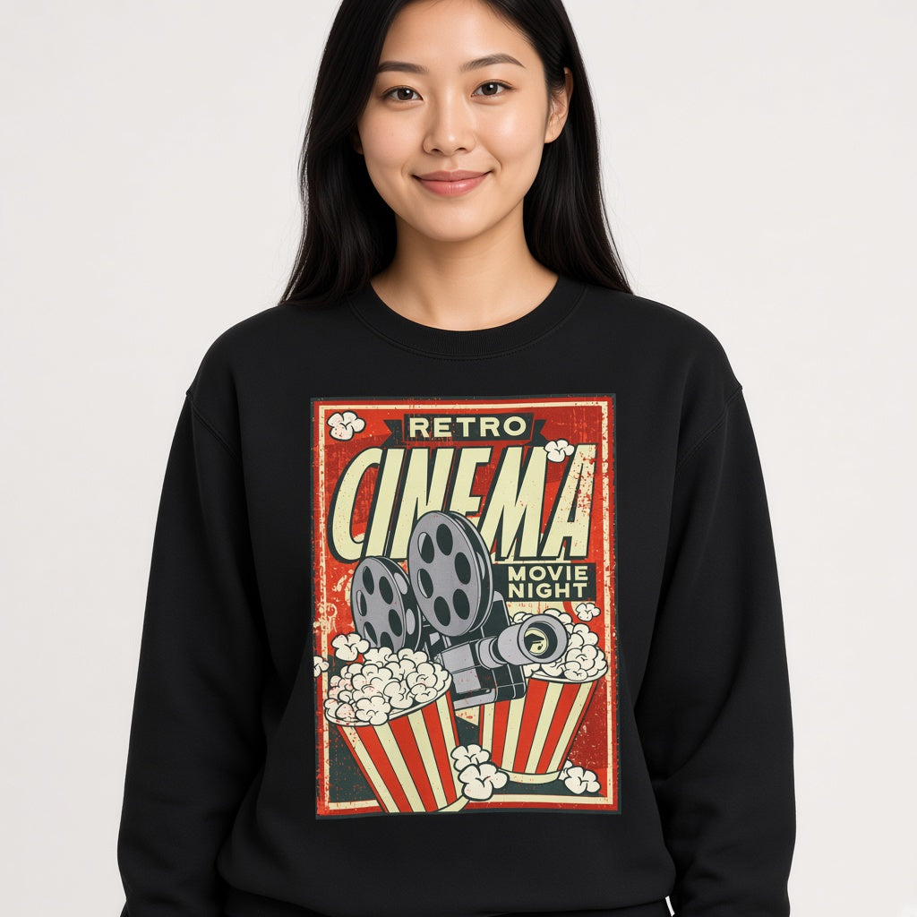 Retro cinema poster Sweatshirt, Funny Unisex sweatshirt