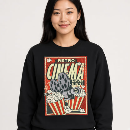 Retro cinema poster Sweatshirt, Funny Unisex sweatshirt