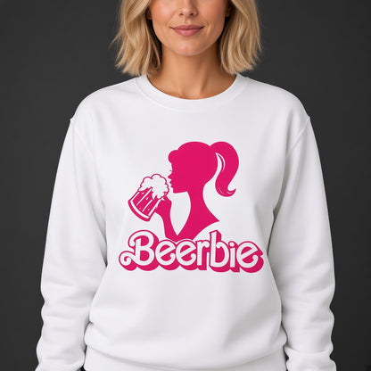Beerbies Funny Pink Beer Sweatshirt