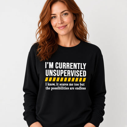 I'm Currently Unsupervised Funny Sweatshirt