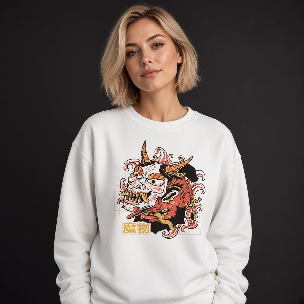 Dragon mask sweatshirt, funny sweatshirt, graphic shirts, Anime unisex tshirt
