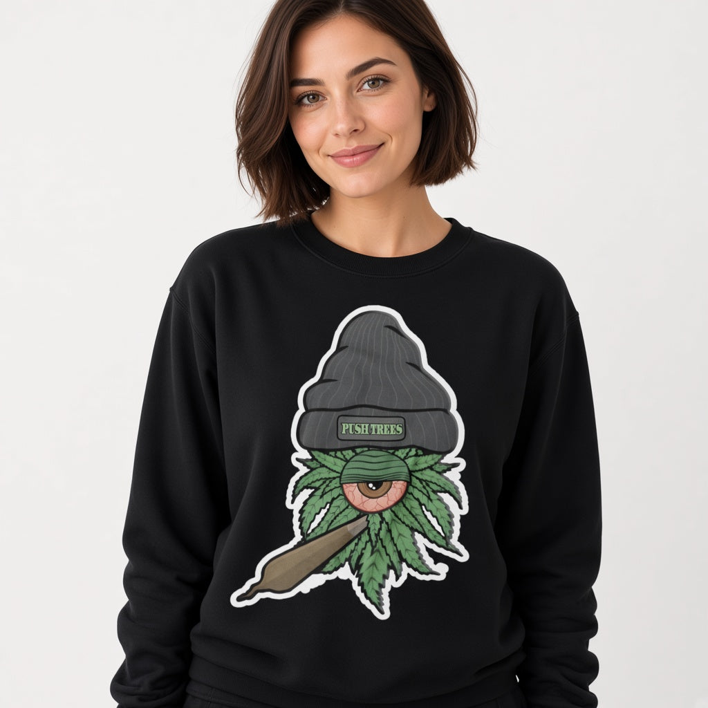Push trees sweatshirt, funny sweatshirt, graphic shirts, unisex tshirt, printed sweatshirt