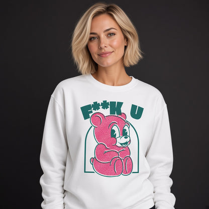 f**k U sweatshirt, funny sweatshirt, graphic shirts, unisex tshirt, printed sweatshirt