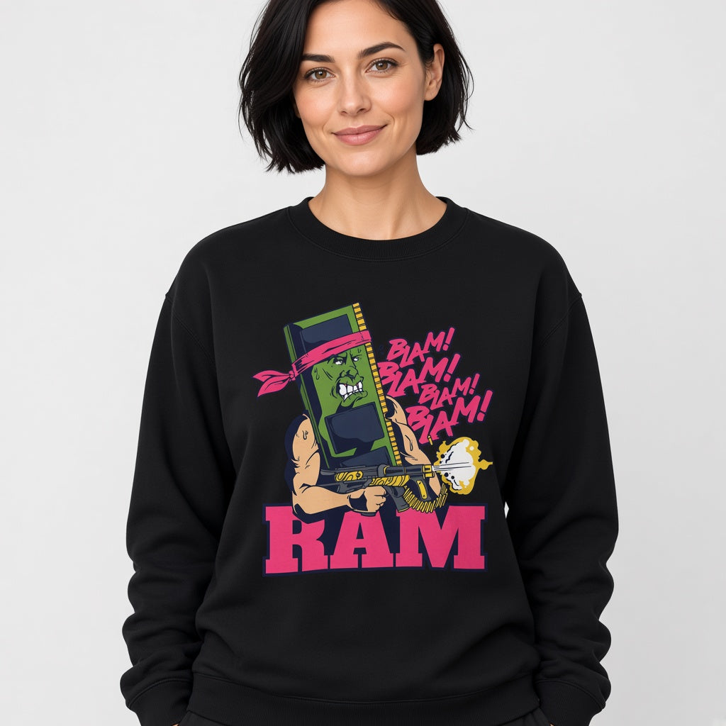 Ram memory action movie parody Sweatshirt, Funny Unisex sweatshirt