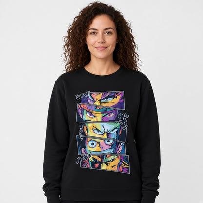 Neon anime sweatshirt, funny sweatshirt, graphic shirts, unisex tshirt, printed sweatshirt
