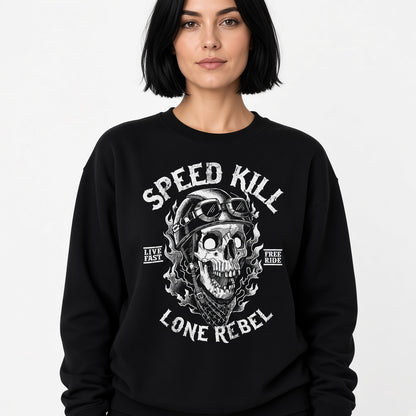 Speed kill sweatshirt, funny sweatshirt, graphic shirts, unisex tshirt, rock sweatshirt, racer sweatshirt