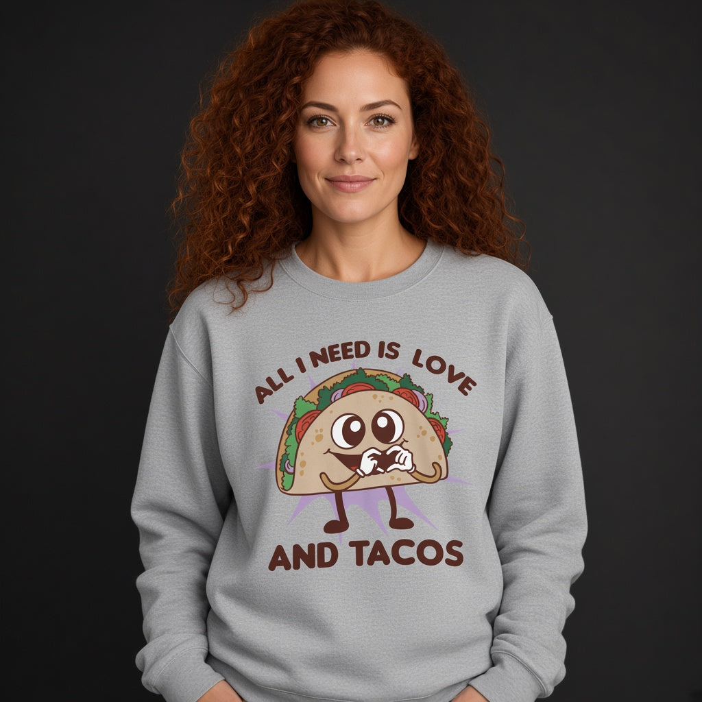 sweatshirt Love and tacos