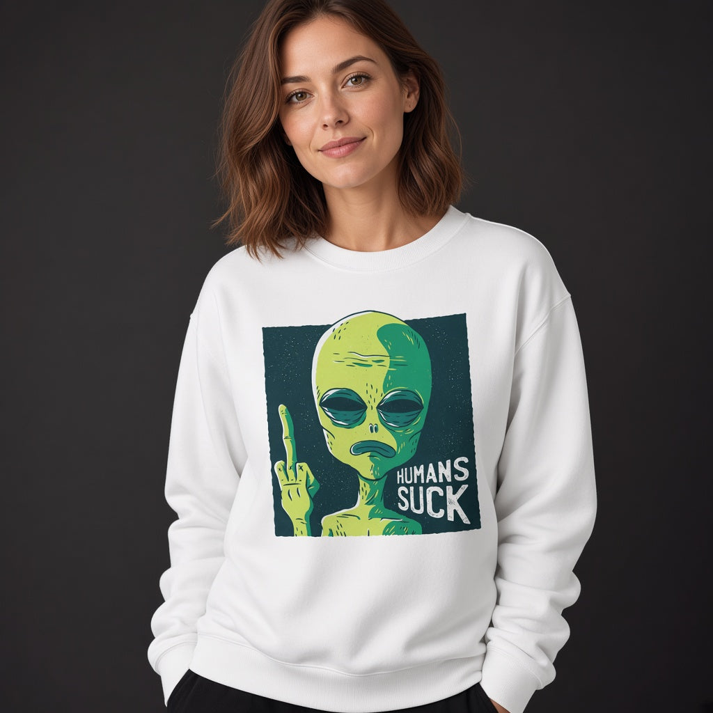 Humans suck sweatshirt, funny sweatshirt, graphic shirts, unisex tshirt, printed sweatshirt