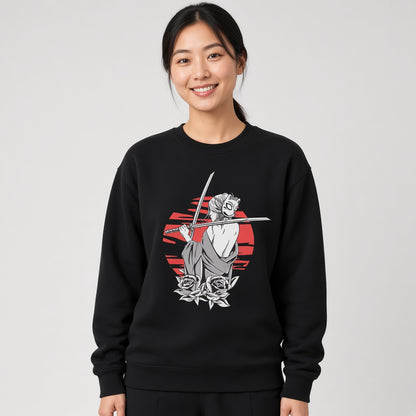 Girl in a fox mask sweatshirt, funny sweatshirt, graphic shirts, Anime unisex tshirt