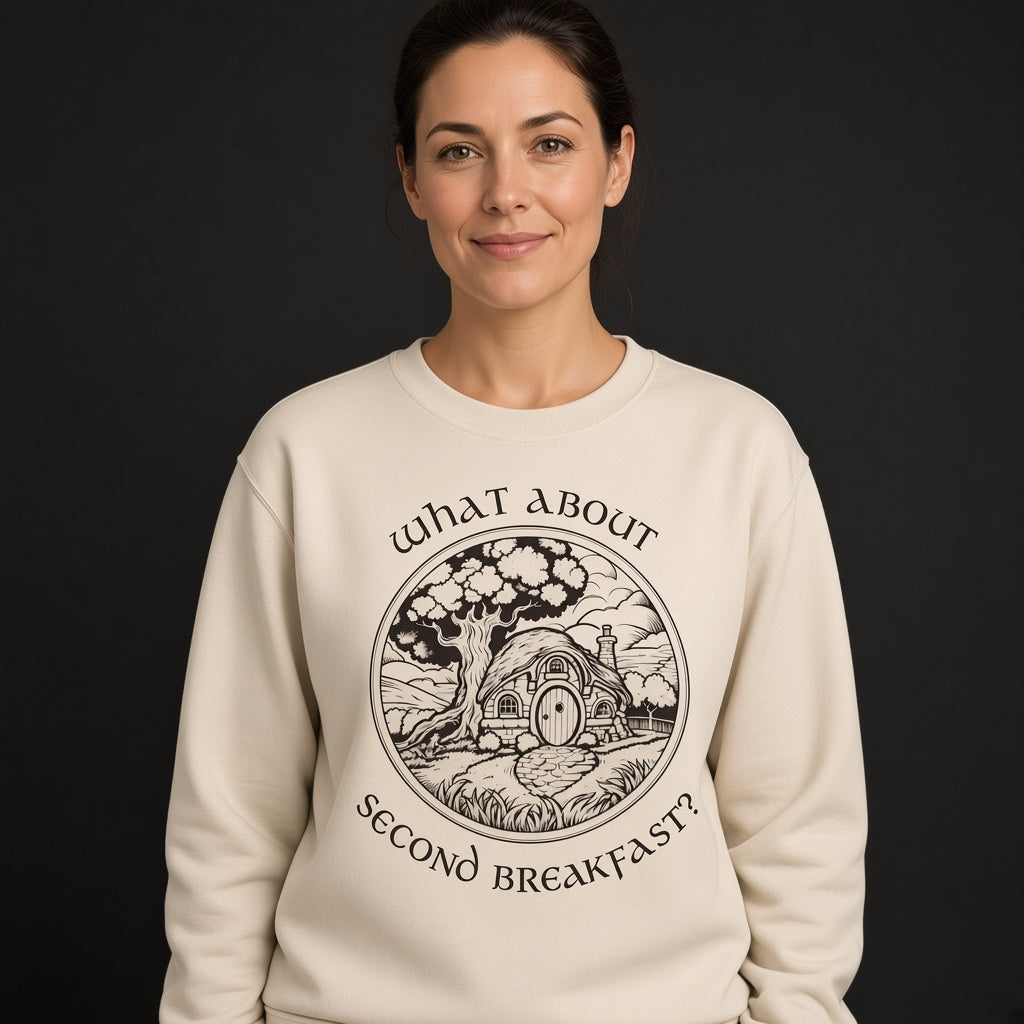 What About Second Breakfast Funny LOTR Fan Sweatshirt
