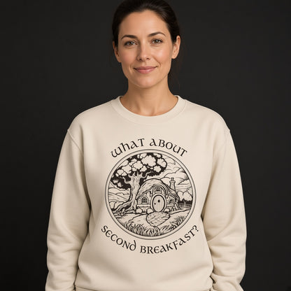 What About Second Breakfast Funny LOTR Fan Sweatshirt