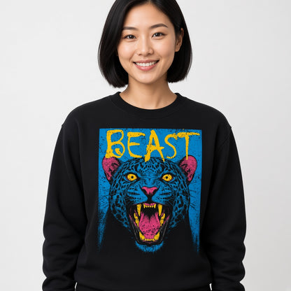 Beast Black Panther Grunge Animal Sweatshirt