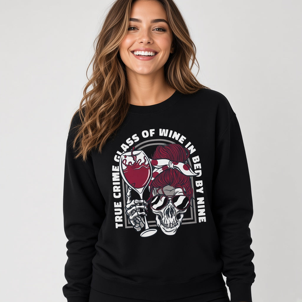 Skull with a glass of wine sweatshirt, funny sweatshirt, graphic shirts, unisex tshirt, printed sweatshirt