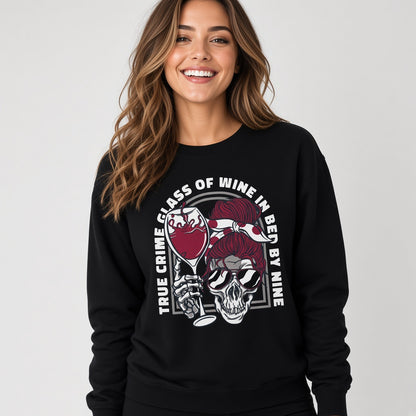 Skull with a glass of wine sweatshirt, funny sweatshirt, graphic shirts, unisex tshirt, printed sweatshirt