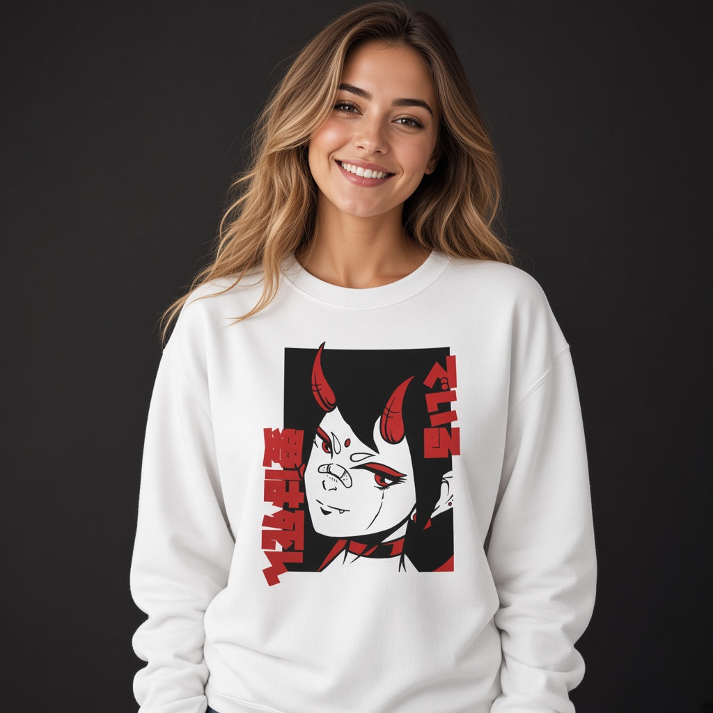 Vampire girl sweatshirt, funny sweatshirt, graphic shirts, Anime unisex tshirt