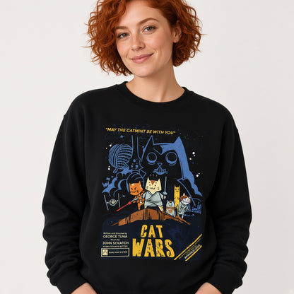 Cat Wars Funny Sweatshirt, Funny Unisex sweatshirt