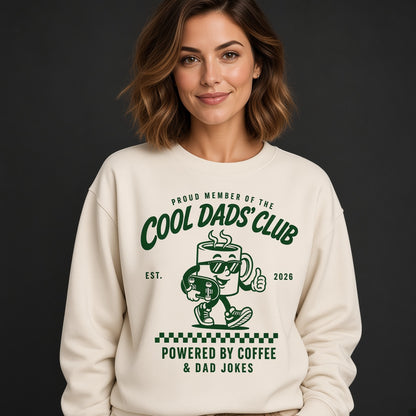 Cool Dads Club Coffee Sweatshirt, Funny Gift for Husband