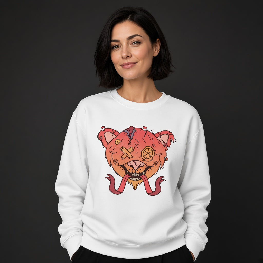 Monster with two tonguessweatshirt, funny sweatshirt, graphic shirts, unisex tshirt, printed sweatshirt