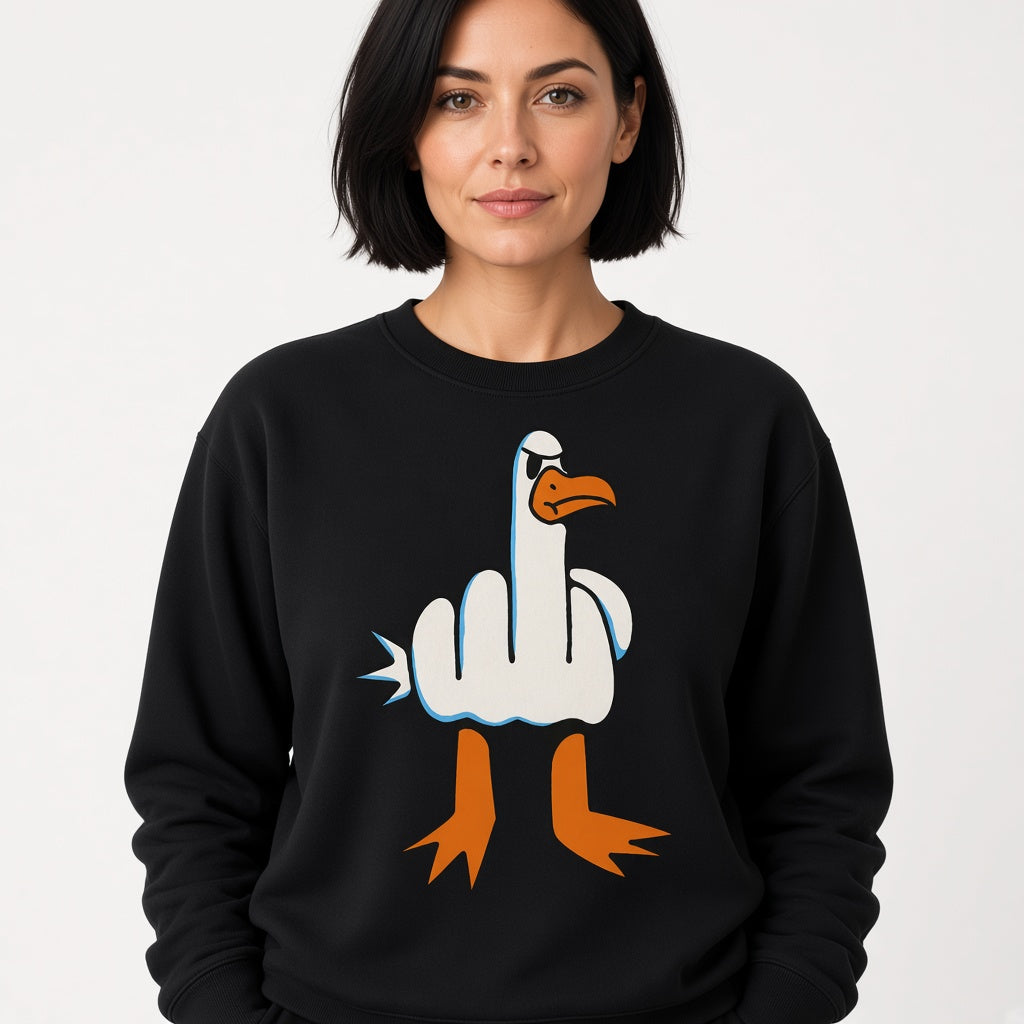 Flipping the Bird Goose Sweatshirt