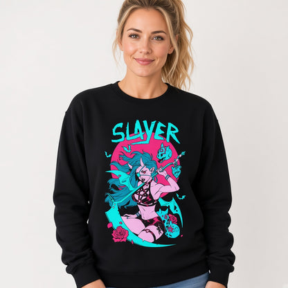 Anime girl slayer Sweatshirt, Funny Unisex sweatshirt