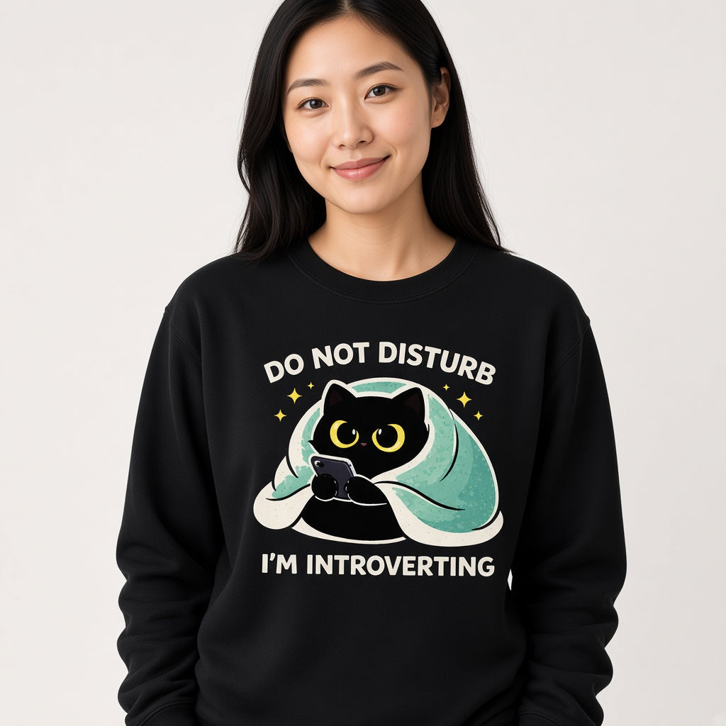 Do Not Disturb I'm Introverting Sweatshirt