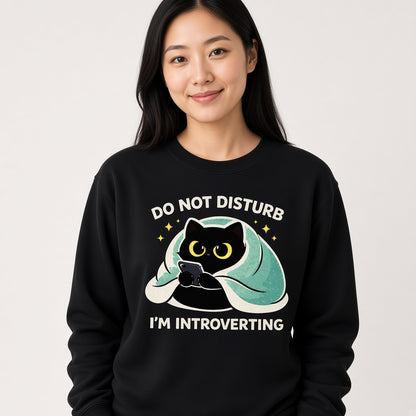 Do Not Disturb I'm Introverting Sweatshirt