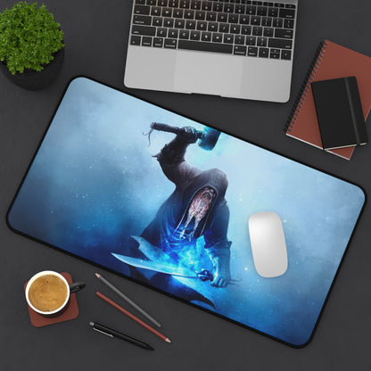 Magic blacksmith Desk Mat, deskmat xl, Gaming keyboard matt, mousepad large, XXL extended deskpad mouse pad, large gaming mousepad - Bolt Print