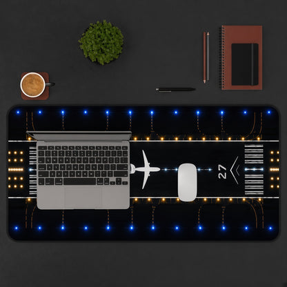 Airport Runway Airplane Gaming Desk Mat