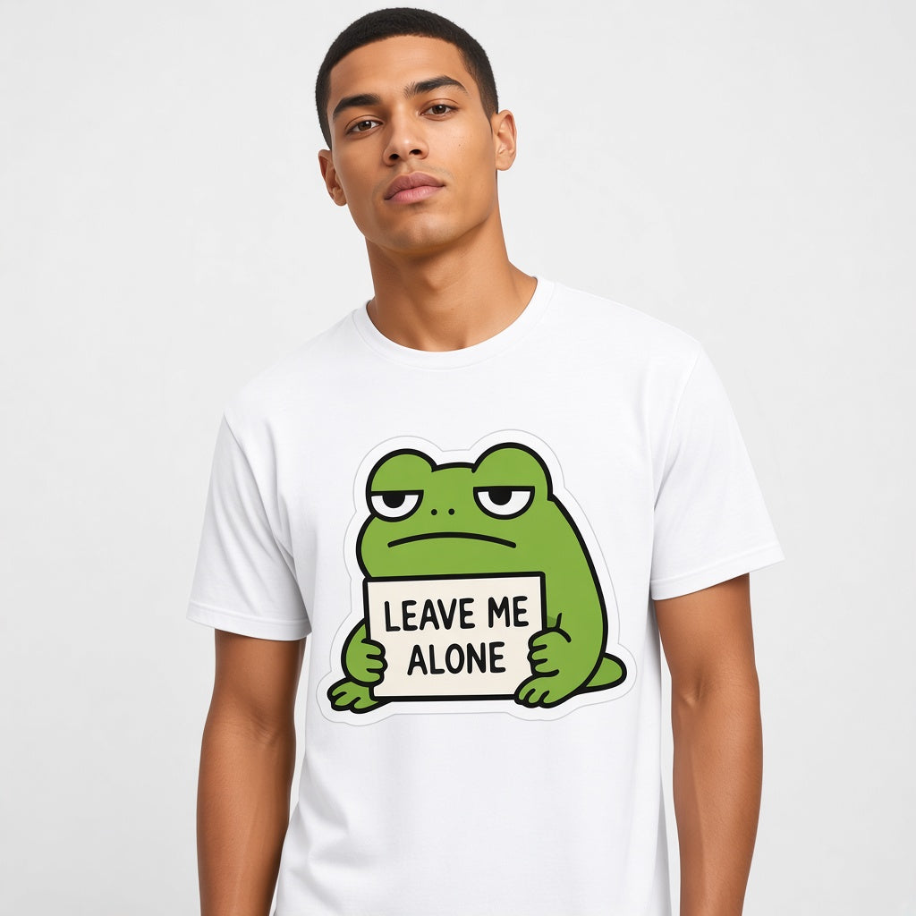 Leave Me Alone Funny Frog T-Shirt
