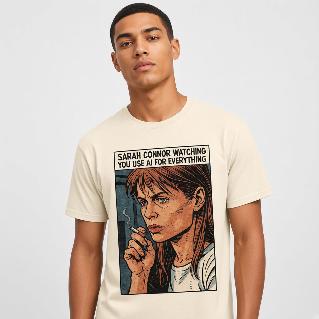 Watching You Use AI Funny Comic T-Shirt