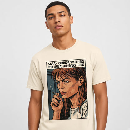 Watching You Use AI Funny Comic T-Shirt