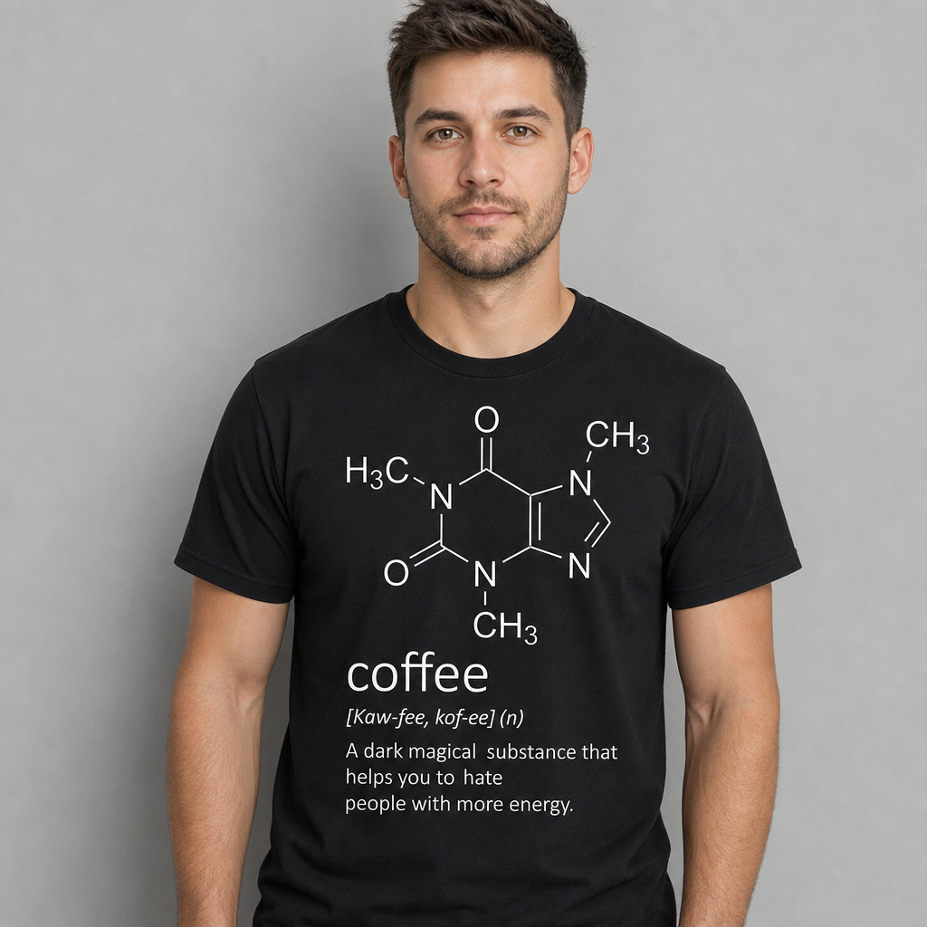 Caffeine Molecule T-Shirt